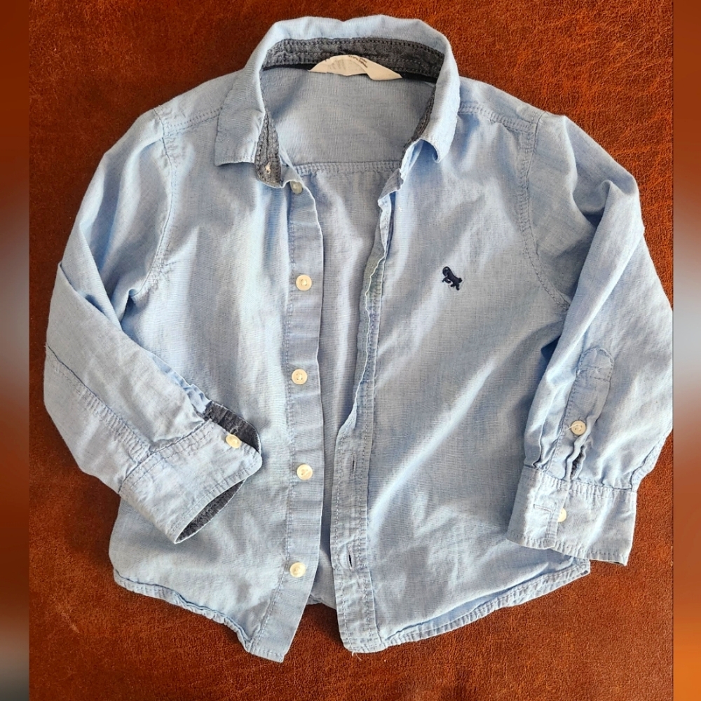 H&M Boys Chambray Dress Shirt